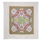 Homeroots 88" X 84" Green Red And White Floral Cotton Hanging Tapestry 397431 - alternate 1