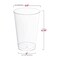 Smarty Had A Party 14 oz. Crystal Clear Plastic Disposable Party Cups (500 Tumblers), 500PK 524-CASE - alternate 8