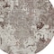 Homeroots 8' Taupe Ivory And Brown Round Damask Washable Indoor Outdoor Area Rug 596401 - alternate 6