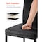 Vevor Set of 6 Dining Chairs Modern Leather Kitchen Side Chair Back Metal Legs Black DA258 - alternate 5