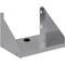 Amgood 10 in. x 14 in. Stainless Steel Ticket Printer Shelf, 18-Gauge 430 Stainless Steel w/Cord Grommet WS-SG-1014-CORD-Z - alternate 1