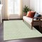 Homeroots 9' X 12' Mint Green And Ivory Geometric Washable Indoor Outdoor Area Rug 596127 - alternate 8