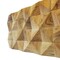 Homeroots Brown 3D Embossed Diamond Teak Reclaimed Wood Decorative Wall Panels 613253 - alternate 5