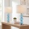 Jonathan Y Bella 27" Glass Triple-Sphere LED Table Lamp, Sky Blue/Chrome, 2PK JYL1070C-SET2 - alternate 9