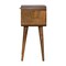 Homeroots 21" Brown Solid Wood One Drawer Nightstand 651808 - alternate 6