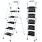 Wrightmaster 5.2 ft. Carbon Steel Portable Step Ladder (9 ft. Reach), 300 lb. Load Capacity for Family, Kitchen,  ZR-239455 - alternate 1