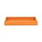 Homeroots 16" Orange And Gold Faux Shagreen Handmade Serving Tray With Handles 625650 - alternate 16