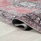 Jonathan Y Bausch Bohemian Distressed Chenille Non-Slip Washable Dark Pink/Black/White 5ft x 8ft Area Rug WSH201B-5 - alternate 8