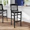 Flash Furniture HERCULES School House Back Black Wood Restaurant Barstool XU-DG-W0006B-BLK-GG - alternate 14