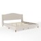 Martha Stewart Amelia King Upholstered Platform Bed w/Curved Headboard and Cushioned Siderails, Wood Slat, Beige TW-3WDB02-K-BG-MS - alternate 8