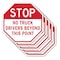Signmission Stop No Truck Drivers Beyond This P, 10 inch X 10 inch, Aluminum Metal Signs, 5PK OC-A-5Pack-10-266 - alternate 1