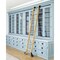 Quiet Glide 8.06 ft. White Oak Sunburst Wheel Black Rolling Hook Removable Ladder, 12 ft. Rail QG.510-8WO-12-H.08 - alternate 1