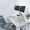 Rocstor ERGOCENTER ED6 PREMIUM DUAL MONITOR DESK MOUNT WORKSTATION - C-CLAMP- GROMMET - Y10N029-S1 - alternate 4