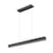 Z-Lite Hudson 1 Light Linear Chandelier, Matte Black, 45 In W 1016-45L-MB-LED - alternate 1