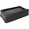 Rubbermaid Commercial Swing Top Lid, Black, Plastic, 11.38 in W/Dia FG267360BLA - alternate 1
