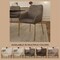 Leisuremod Zaire Collection Modern Dining Chair, Gold Legs and CHarcoal Fabric ZDC52CH - alternate 9