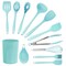 Megachef Light Teal Silicone Cooking Utensils, Set of 12 MGSP-814 - alternate 1