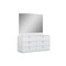 Homeroots Four Piece White Solid and Manufactured Wood Bedroom Set With Mirror 366261 - alternate 6