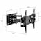 Mount-It Full Motion TV Wall Mount for 42"-70" Flat Screens MI-310L - alternate 7