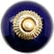 Homeroots Set of Six Cobalt And Gold Ceramic Drawer Pull Knobs, 6PK 635764 - alternate 5