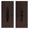 Vdomdoors Front Exterior Prehung Steel Door Ronex1277 Brown 2 Sidelight Exterior Windows Sidelites Entry RONEX1277EXD-BRW-W12+36+12xH80-RH-I - alternate 6