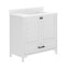 Flash Furniture Haven 36in. Vanity w/Sink, Storage Cabinet w/Blk Hardware, Bottom Drawer, Marble Countertop, Wht FS-BN-4-36-KD-WH-HDBLK-GG - alternate 9