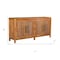 Homeroots 71in Brown Solid Wood Carved Geometric Sideboard with Four Doors 634325 - alternate 8