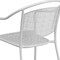 Flash Furniture White Steel Patio Arm Chair with Round Back, PK5 5-CO-3-WH-GG - alternate 8