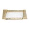 Homeroots 13in Clear And Gold Glass Snack Or Vanity Tray 376058 - alternate 1