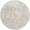 Homeroots 8' Ivory And Off White Round Abstract Washable Indoor Outdoor Area Rug 612751 - alternate 7