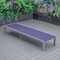 Leisuremod Marlin Patio Chaise Lounge Chair with Grey Aluminum Frame, Navy Blue MLGR-77NBU - alternate 7