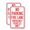 Signmission Fire Lane Emergency Vehicles Only, 18'' X 24'' 2 Signs, Heavy Gauge Aluminum, 2PK A-1824-2PACK-23985 - alternate 1