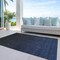 Homeroots 3' X 5' Navy Blue And Charcoal Abstract Washable Indoor Outdoor Area Rug 588954 - alternate 6