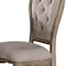 Homeroots Set of Two Tufted Beige and Taupe Upholstered Fabric And Solid Wood Dining Side Chairs, 2PK 573398 - alternate 6