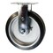 Service Caster 8 Inch Rubber on Aluminum Wheel Rigid Caster with Roller Bearing SCC-30R820-RAR - alternate 1