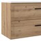 Homeroots 40" Natural Wood Freestanding Bathroom Vanity With White Sink And Two Drawers 627386 - alternate 5
