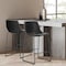 Simple Deluxe Counter Height Chairs Set of 2, 26 Inch Seat Height Island Stools with Back, Faux Leather Counter S 3A88CHAIR6013BLK02 - alternate 8
