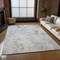 Homeroots 3' X 5' Gray Charcoal And Silver Floral Washable Indoor Outdoor Area Rug 583136 - alternate 8