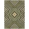 Homeroots 5' X 8' Olive Green Gray And Ivory Tribal Washable Indoor Outdoor Area Rug 598143 - alternate 8