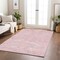 Homeroots 3' X 5' Pink Ivory And Gray Abstract Washable Indoor Outdoor Area Rug 601080 - alternate 7