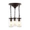 Jonathan Y Gaines 11" 3-Light Farmhouse Industrial Iron Mason Jar LED Semi Flush Mount, Oil Rubbed Bronze JYL7802A - alternate 1