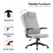 Leisuremod Nexa High Back Swivel Office Chair with Headrest and Nylon Base NO52GRF - alternate 8