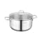 Korkmaz Perla 2 Piece 5.5 Liter Stainless Steel Casserole with Lid in Silver A1657 - alternate 1