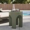 Leisuremod Crus Modern 18 in Round Fiberstone Side Table, 260 lb Capacity, Weather-Resistant, Fully Assembled CST17GR - alternate 8