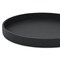 Homeroots 15in Black Faux Wicker Round Serving Tray 713546 - alternate 7