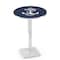 Holland Bar Stool Co 36" Chrome US Naval Academy NAVY Pub Table, 36" dia. Top L217C3636USNavA - alternate 1