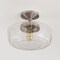Jonathan Y Marfa 14" 1-Light Modern Farmhouse Schoolhouse Frosted Glass/Metal LED Semi Flush Mount, Nickel JYL7517D - alternate 13