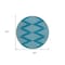 Homeroots 8' Teal Blue And Ivory Round Geometric Washable Indoor Outdoor Area Rug 598624 - alternate 2