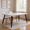 Homeroots 63" White and Black Faux Marble and Metal Dining Table 568213 - alternate 4