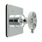 Kingston Brass Single-Handle Three-Way Diverter Valve with Square Trim Kit, Polished Chrome KS3041RX - alternate 1